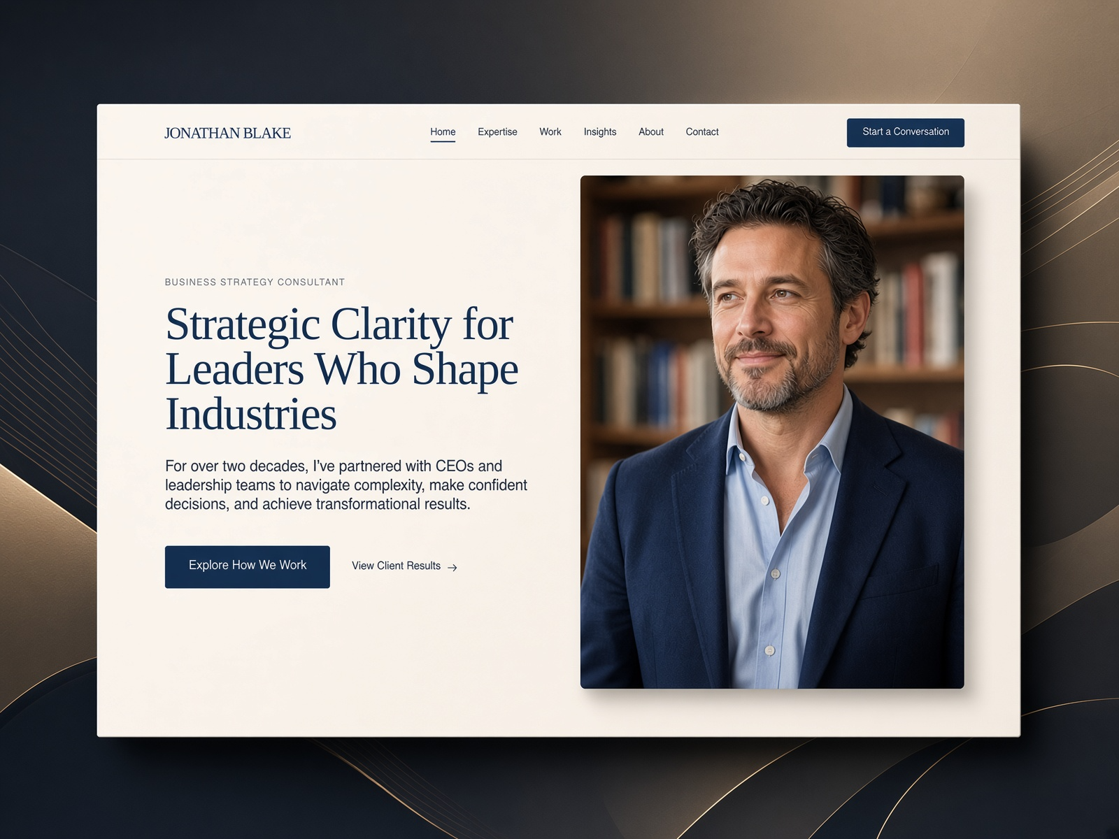 Auctor website template preview