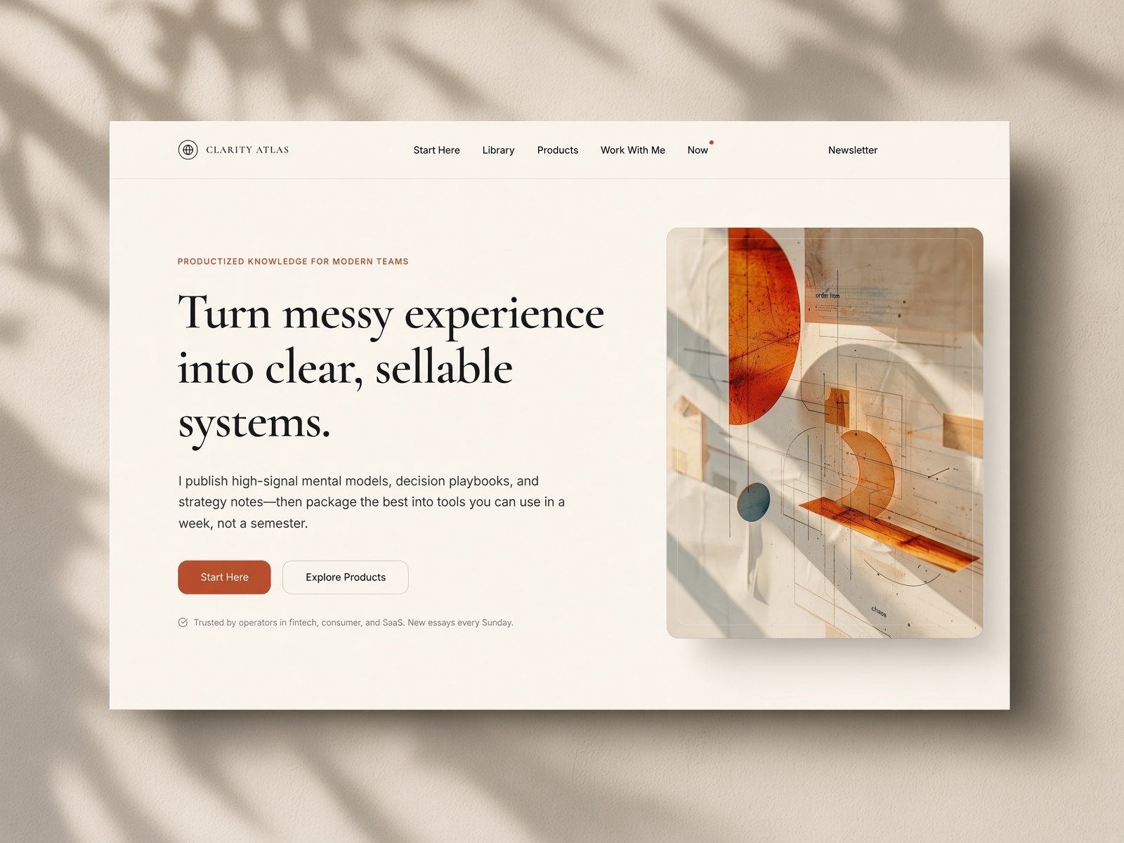 Clarity Atlas website template preview