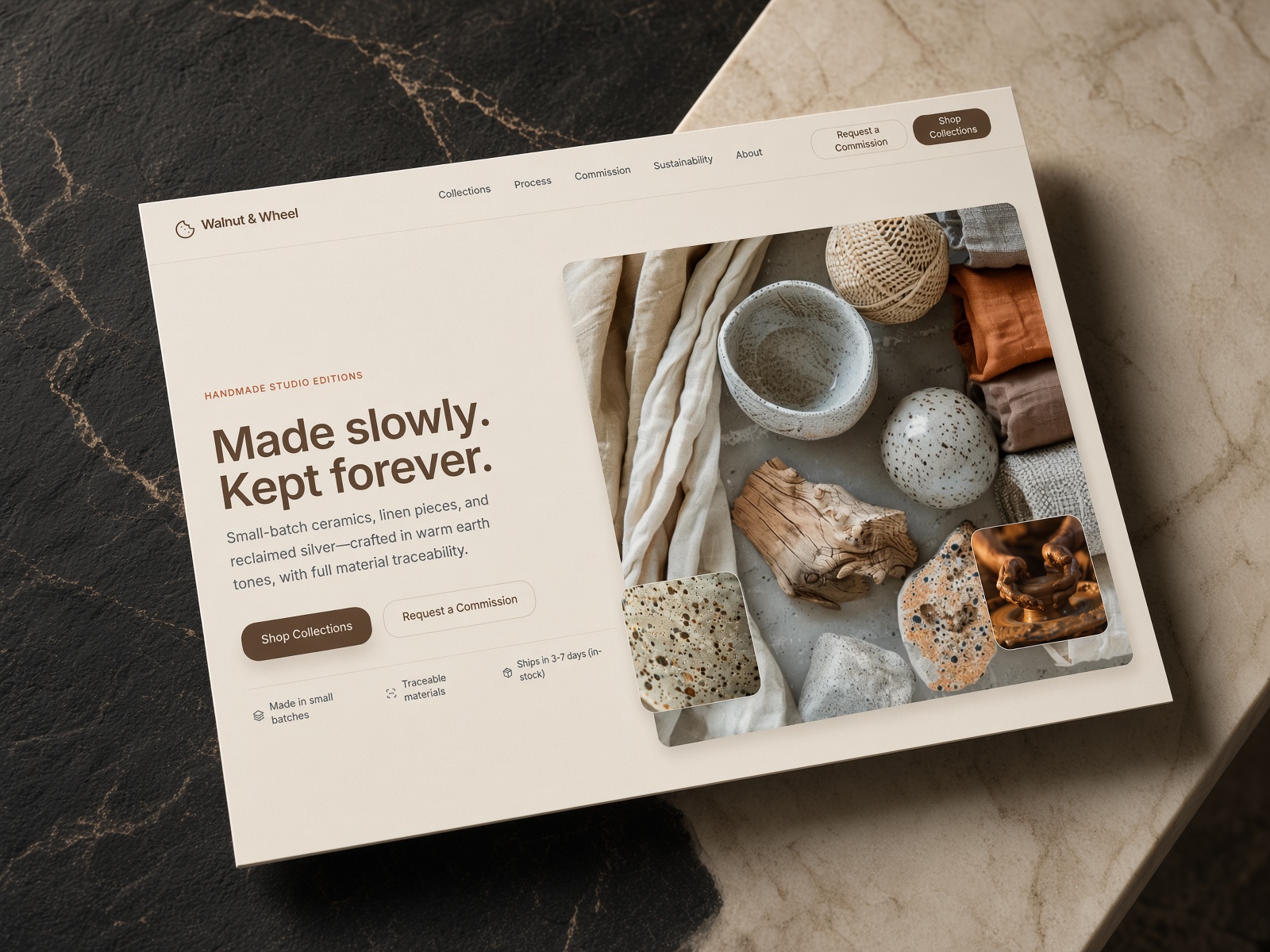 Walnut Wheel website template preview
